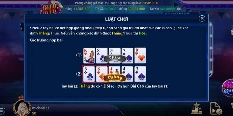 Giao diện poker rất thân thiện người dùng