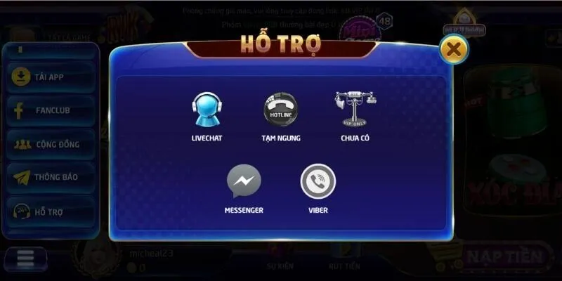 Rikvipclub cung cấp hotline hỗ trợ khách hàng